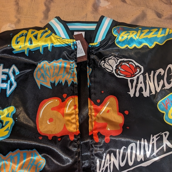 Authentic Reversible Vancouver Grizzlies Mitchell and Ness NBA Basketball Jacket - Picture 4 of 12